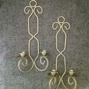 Vintage Home Interiors Wall Candle Sconces